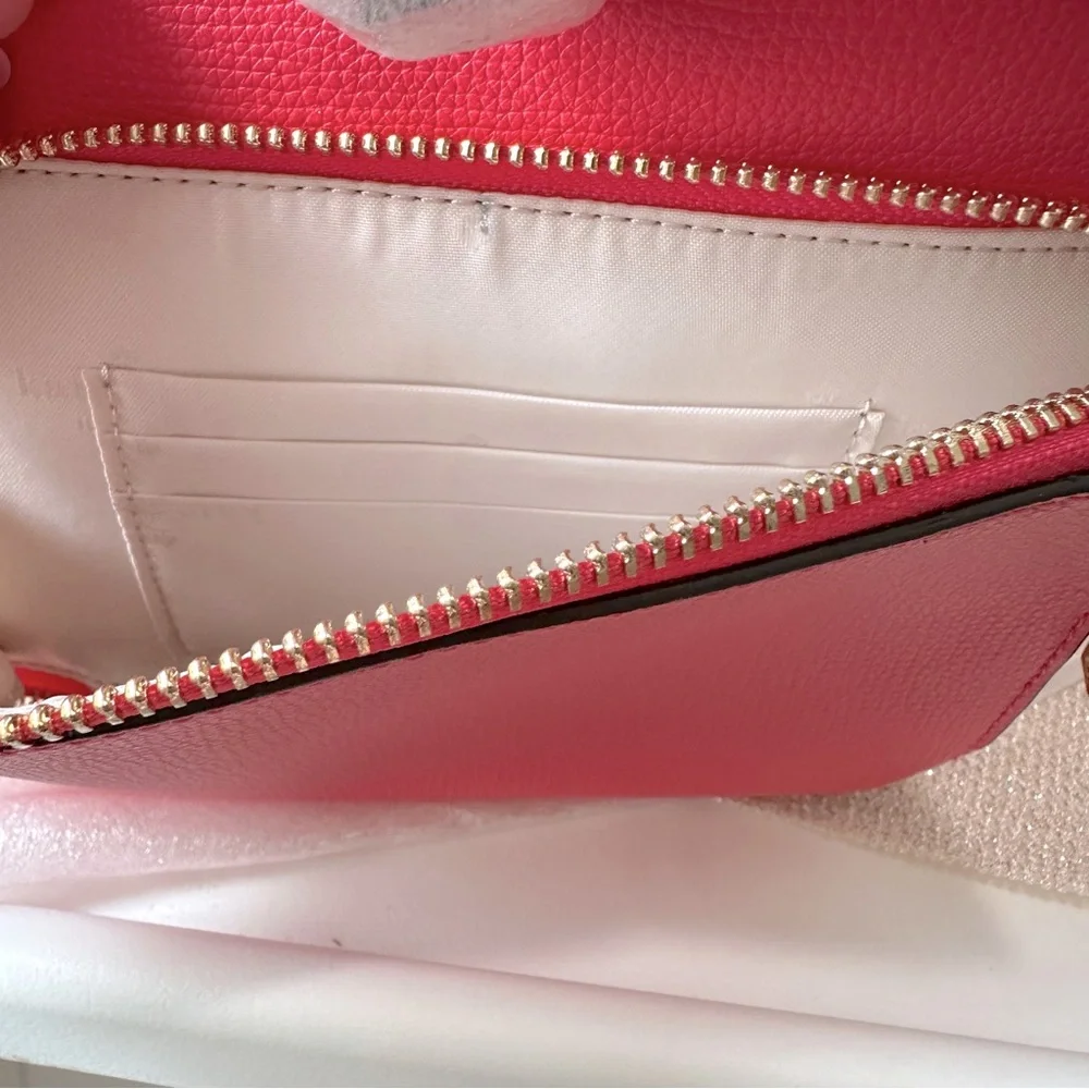 Kate Spade Kristi Medium Flap Leather Backpack in Bright Pink Peppe KA695